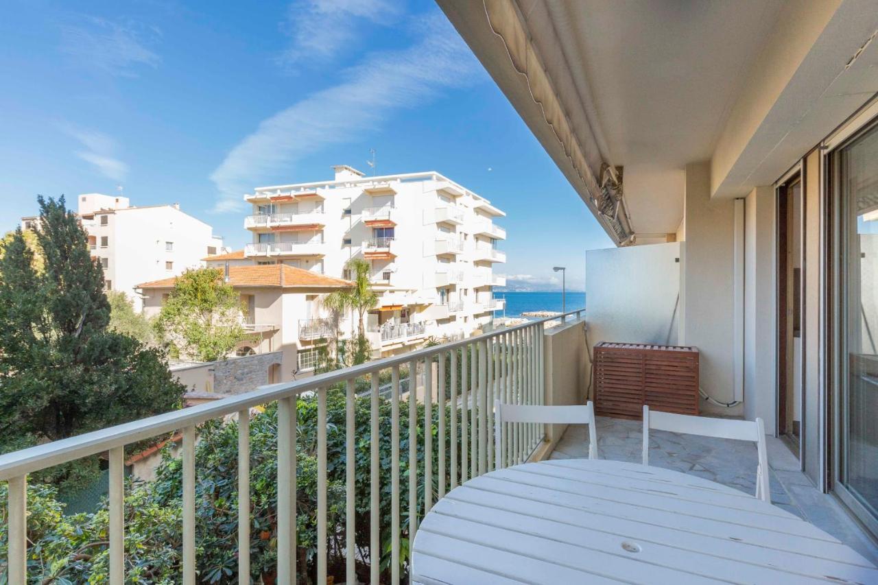 BNB RENTING chez J-P - 100m beach 2-4pers terrace sea view pool garage Antibes Zewnętrze zdjęcie
